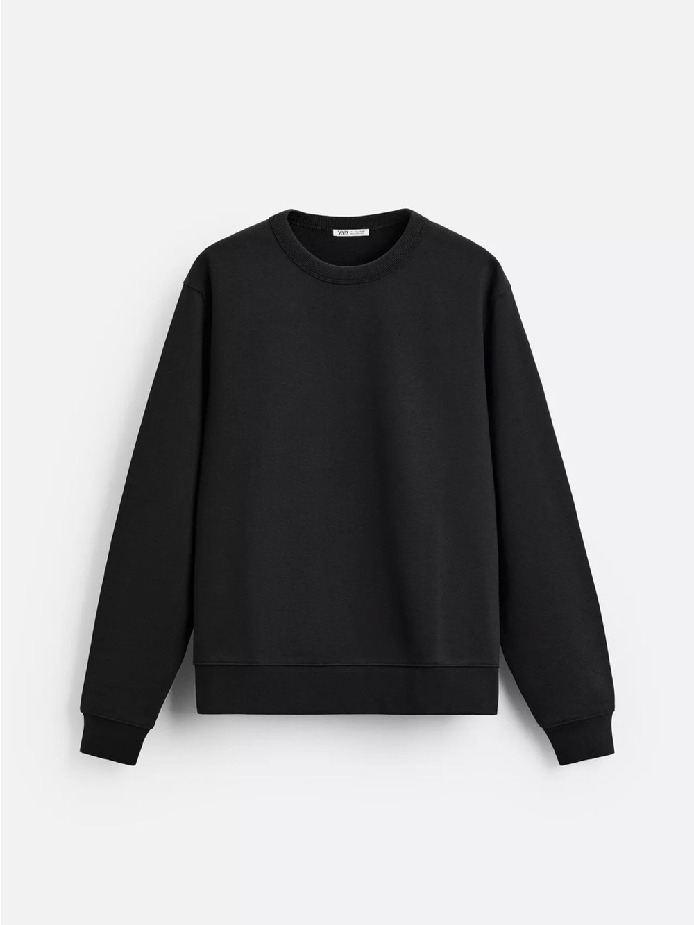 Zara Black Crewneck Sweatshirt - Men's